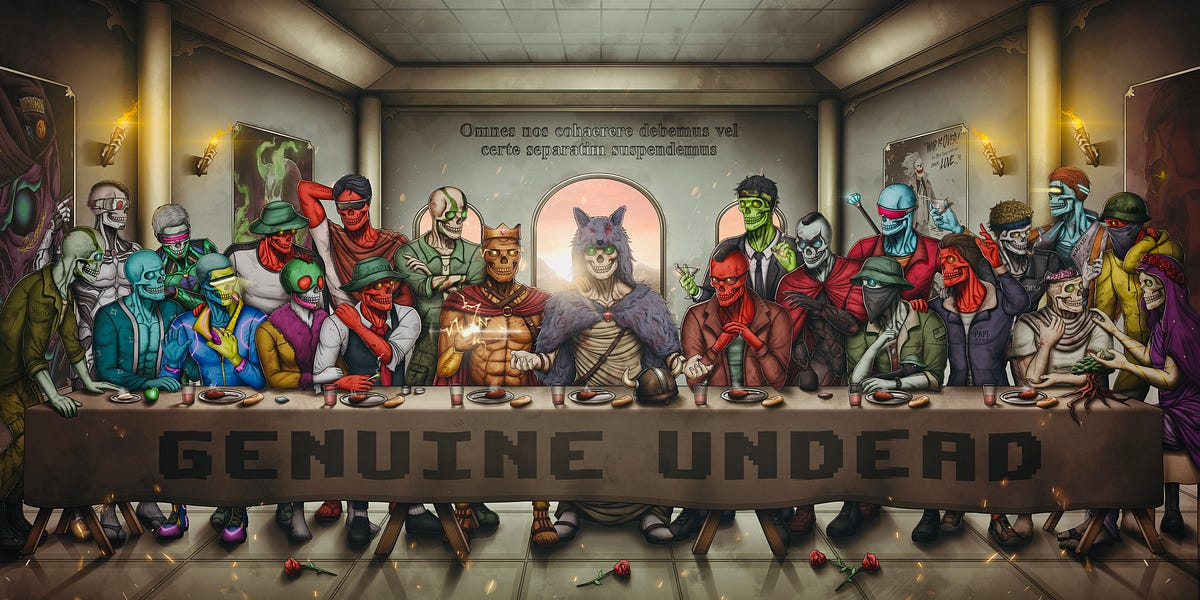 Genuine Undead - symbolic artwork by @unxcde